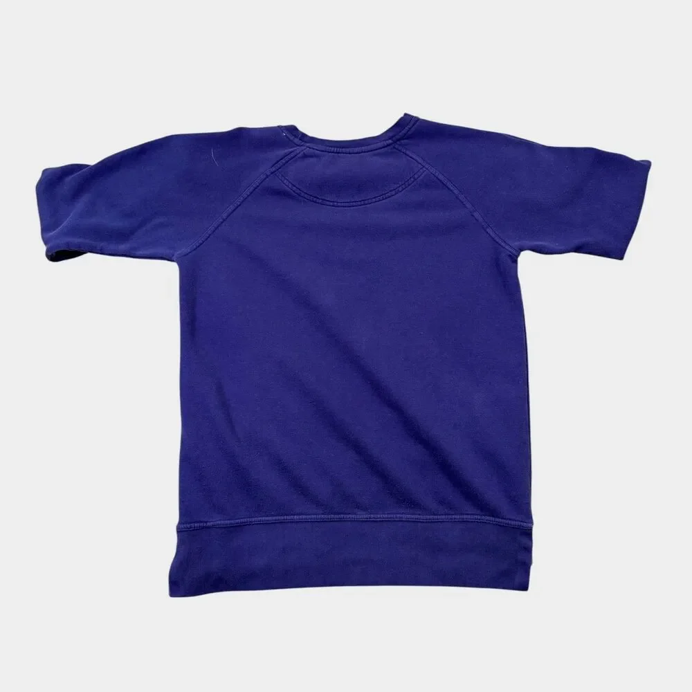 TCU Horned Frogs Sweatshirt Men's Large Purple Spell Out Raglan League NCAA - Picture 2 of 9